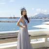 La ravissante Megan Young, Miss Monde 2013, pose lors d'un photocall à l'occasion du Mipcom à Cannes, le 8 octobre 2013.