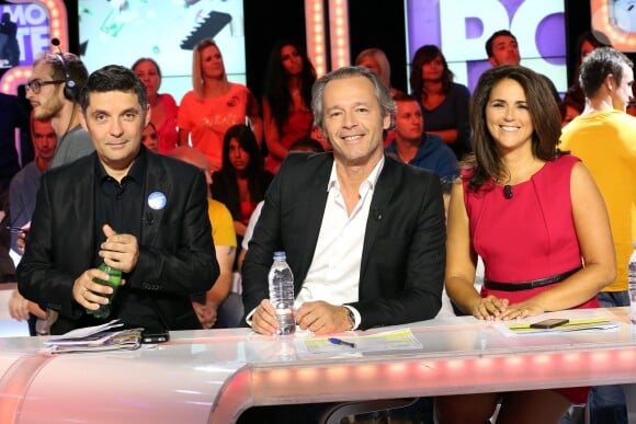 Exclusif - Thierry Moreau, Jean-Michel Maire et Valérie Bénaïm - Première de l'émission "Touche pas à mon poste" sur la chaîne D8 à Paris. Le 2 septembre 2013.