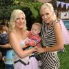 Tori Spelling avec sa fille Hattie McDermott et Jennie Garth à Los Angeles, le 18 octobre 2012.