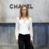 Vanessa Paradis lors du défilé de mode Chanel pour la collection prêt-à-porter automne-hiver au Grand Palais à Paris le 2 juillet 2013