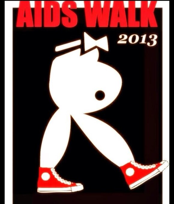 Hugh Hefner et sa femme Crystal Harris soutiennent la marche contre le SIDA (AIDS Walk), à Los Angeles.