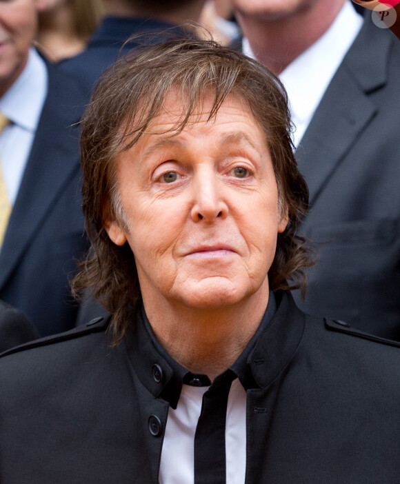 Paul McCartney à Times Square. New York, le 10 octobre 2013.