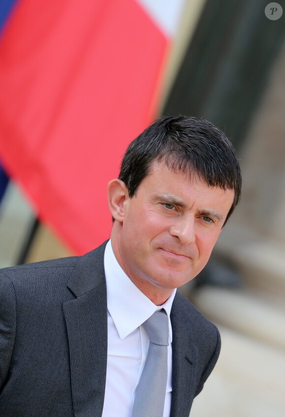 Manuel Valls, ministre de l'Intérieur, à Paris le 2 octobre 2013 au conseil des ministres à l'Elysée