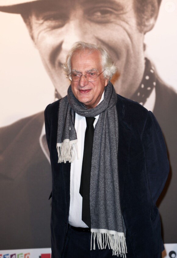 Bertrand Tavernier lors de la soirée d'ouverture du Festival Lumière à Lyon et l'hommage à Jean-Paul Belmondo au sein de la Halle Tony Garnier, le 14 octobre 2013