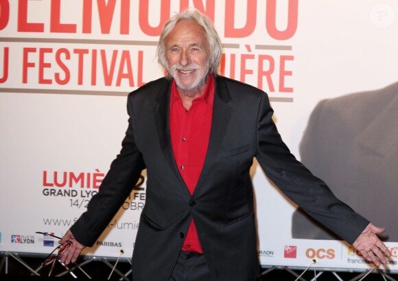 Pierre Richard lors de la soirée d'ouverture du Festival Lumière à Lyon et l'hommage à Jean-Paul Belmondo au sein de la Halle Tony Garnier, le 14 octobre 2013