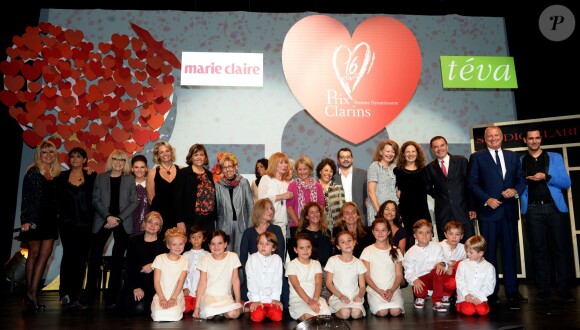 Remise du 16e Prix Clarins de la Femme Dynamisante au Théâtre Mogador à Paris, le 14 otobre 2013.