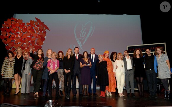 Remise du 16e Prix Clarins de la Femme Dynamisante au Théâtre Mogador à Paris, le 14 otobre 2013.