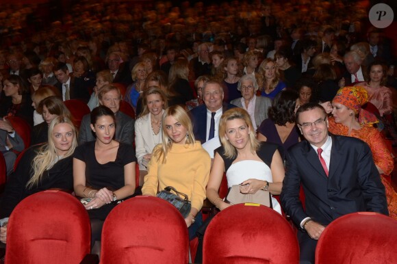 La famille Courtin - Remise du 16e Prix Clarins de la Femme Dynamisante au Théâtre Mogador à Paris, le 14 otobre 2013.