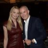 Sarah Marshall et Jean-Claude Jitrois - Remise du 16e Prix Clarins de la Femme Dynamisante au Théâtre Mogador à Paris, le 14 otobre 2013.