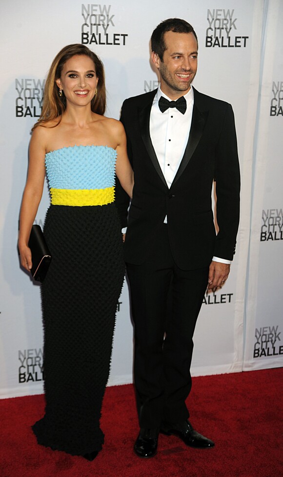 Natalie Portman et son mari Benjamin Millepied - Soirée "New York City Ballet Fall Gala" au Lincoln Center à New York. Le 19 septembre 2013