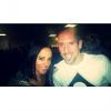 Alizée en photo avec Franck Ribéry après le match France/Finlande au Stade de France le 15 octobre 2013
