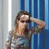 Kristina Rady rend visite à Bertrand Cantat à la prison de Muret, le 2 octobre 2004.