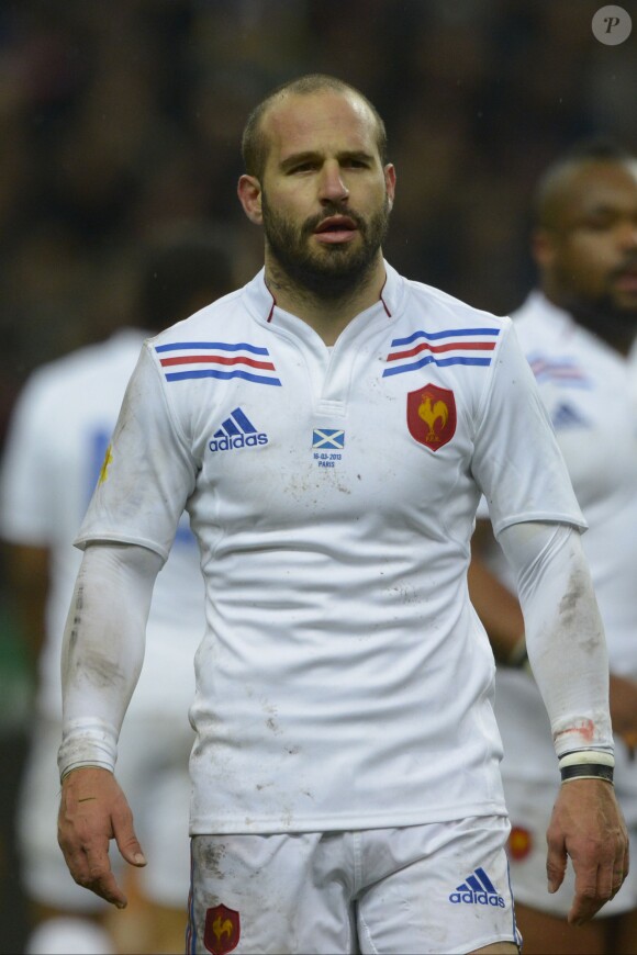 Frédéric Michalak lors du tournoi des 6 Nations lors du match entre la France et l'Ecosse à Saint-Denis le 16 mars 2013