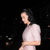 Katy Perry sortant d'un restaurant du chef Gordon Ramsay à Battersea, à Londres le 18 octobre 2013.