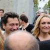 Laurent Gerra et sa compagne Christelle pour les 30 ans de l'Institut Lumière à Lyon le 19 octobre 2013.