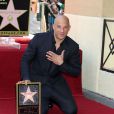 Vin Diesel a dévoilé son étoile sur le célèbre Walk of Fame de Hollywood, le 26 août 2013