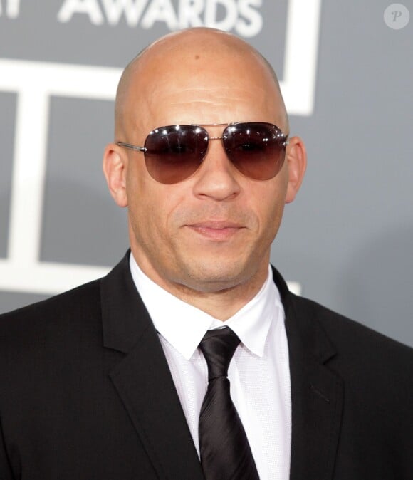 Vin Diesel lors de la 55ème cérémonie des Grammy Awards à Los Angeles le 10 février 2013