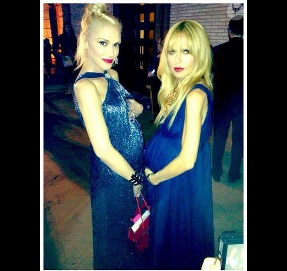 Gwen Stefani et Rachel Zoe, deux stars enceintes lors du gala du Wallis Annenberg Center for the Performing Arts. Beverly Hills, le 17 octobre 2013.