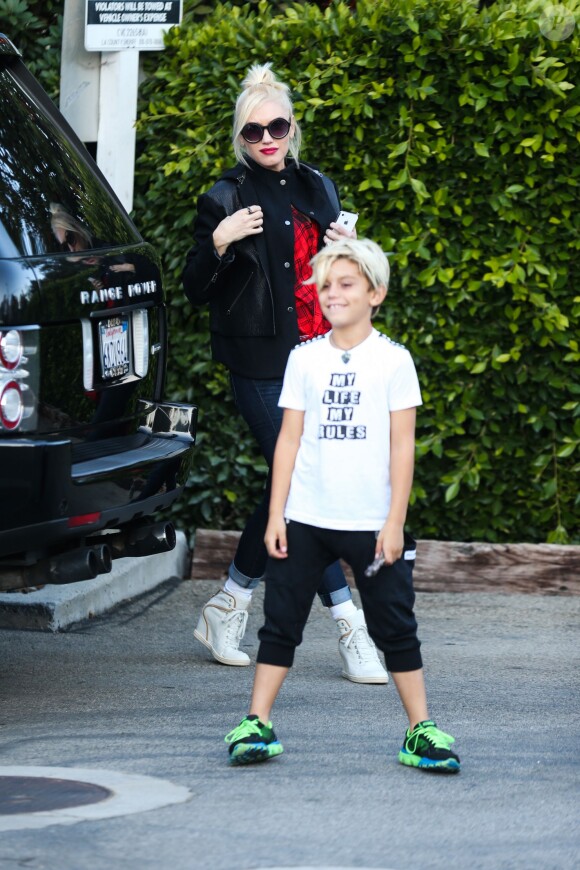 Kingston, fils aîné de Gwen Stefani, à  Los Angeles le 19 octobre 2013.