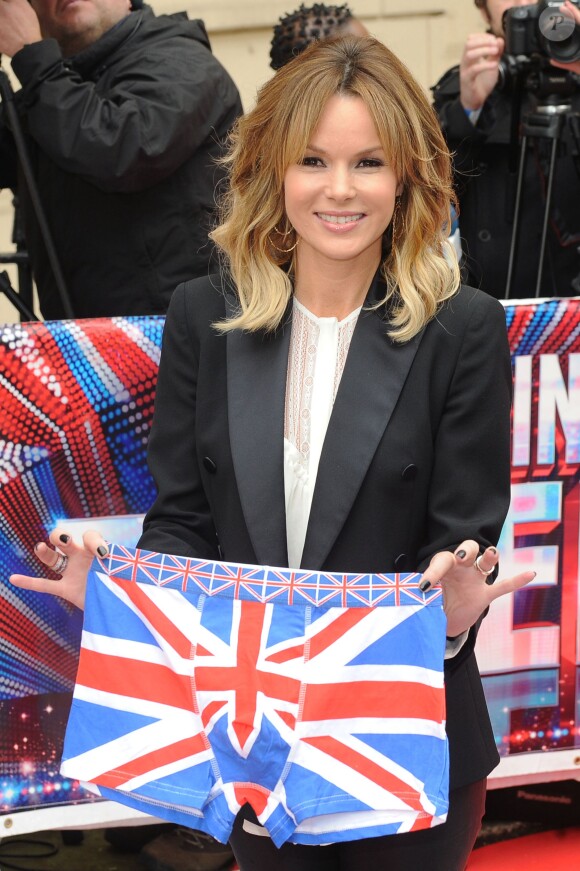 Amanda Holden pour le lancement de la nouvelle saison de "Britain's Got Talent" à Londres, le 11 avril 2013.