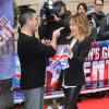 Simon Cowell et Amanda Holden pour le lancement de la nouvelle saison de "Britain's Got Talent" à Londres, le 11 avril 2013.