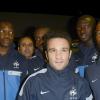 Mathieu Valbuena, Patrice Evra et les Bleus à l'hippodrome de Vincennes le 8 octobre 2013