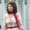 Sophia Loren sur le plateau de tournage de La Voix humaine à Rome sous la direction de son fils Edoardo Ponti le 4 juillet 2013