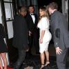 Kim Kardashian et Kanye West arrivent au restaurant Spago à Beverly Hills pour le gala de la fondation Dream for Future Africa. Le 24 octobre 2013.