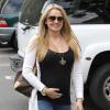 Tiffany Thornton, enceinte en avril 2012 à Los Angeles.
