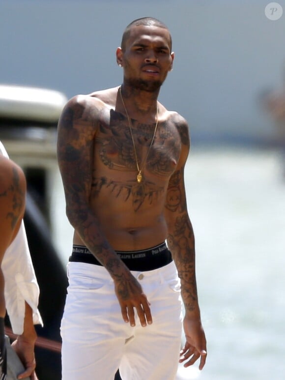 Chris Brown à Hawaï, le 26 aout 2013.