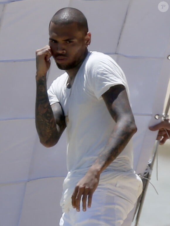 Chris Brown à Hawaï, le 26 aout 2013.