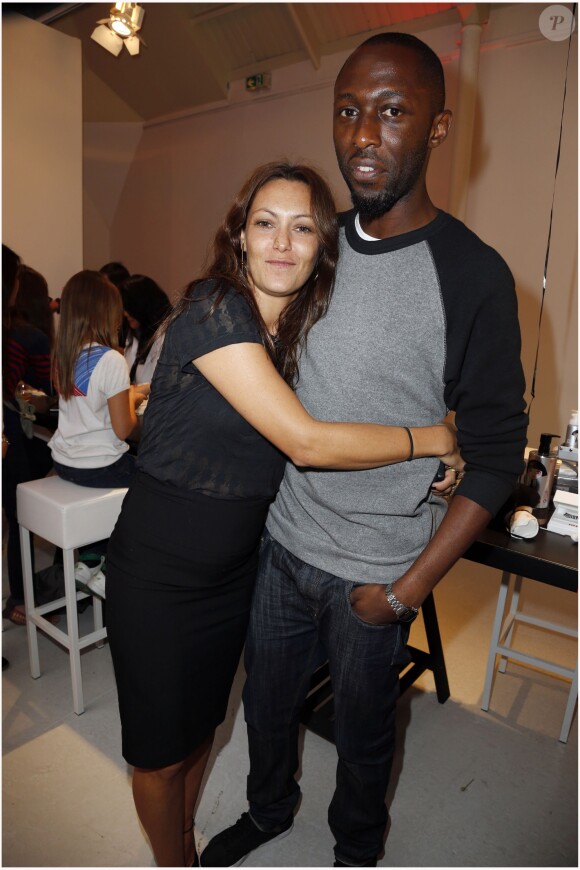 Karole Rocher et Thomas Ngijol lors de la présentation des cosmétiques Lagerfeld et Uemura le 11 septembre 2012