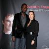 Thomas Ngijol et Karole Rocher lors de la remise du Prix Lumière 2013 à Quentin Tarantino à Lyon le 18 octobre 2013