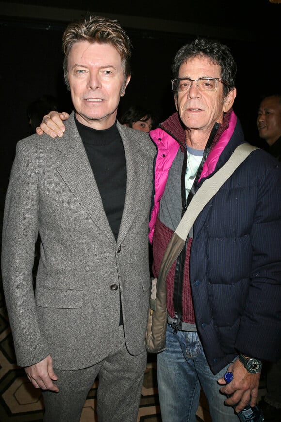 David Bowie et Lou Reed au Tribeca Grand Hotel de New York le 20 novembre 2006