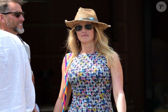 Laurene Powell, veuve de Steve Jobs, en vacances à Portofino, en juillet 2013.