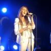 Céline Dion chante Loved Me Back To Life, à New York, le 29 octobre 2013.