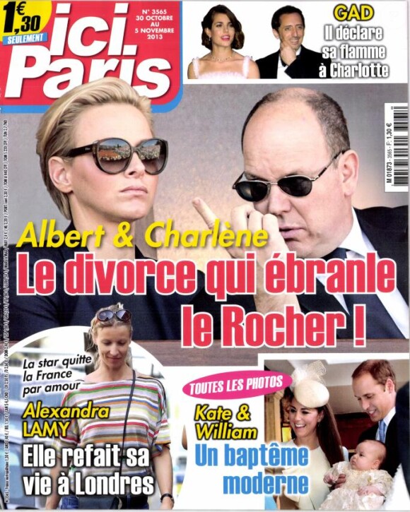 Magazine "Ici Paris" du 30 octobre 2013.