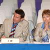 Sebastian Coe lors d'une conférence de presse du comité olympique britannique le 6 juillet 2005