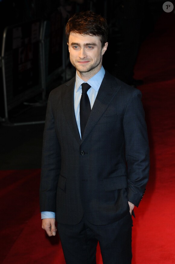 Daniel Radcliffe lors de l'avant-première du film Kill Your Darlings à Londres le 17 octobre 2013