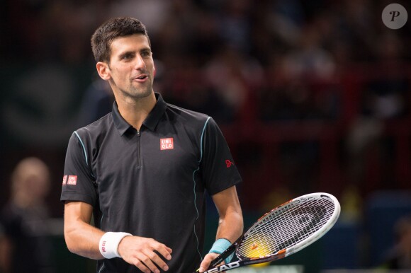 Novak Djokovic au BNP Paribas Masters de Paris Bercy le 31 octobre 2013