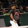 Novak Djokovic victorieux de John Isner en huitième de finale au BNP Paribas Masters de Paris Bercy le 31 octobre 2013