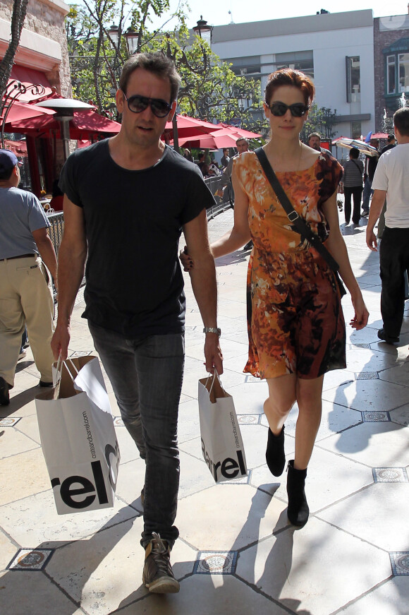 Michelle Monaghan et son époux Peter White, à West Hollywood, en octobre 2011.