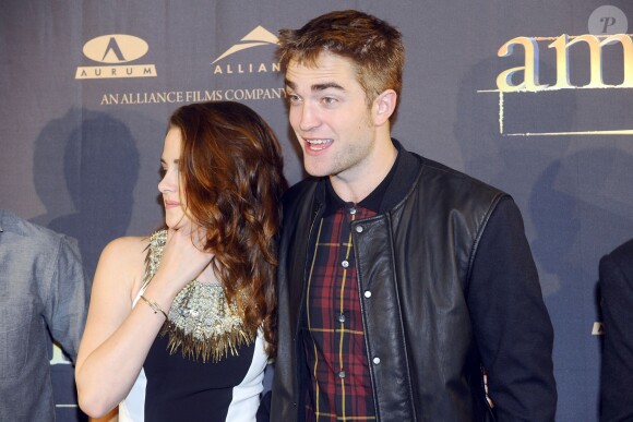 Kristen Stewart et Robert Pattinson, à Madrid en novembre 2012.