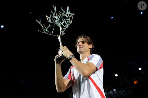 David Ferrer lors de son triomphe au Masters de Bercy le 4 novembre 2012