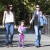 Exclusif - Ellen Pompeo emmène sa fille Stella au zoo de Los Angeles, le 2 novembre 2013.