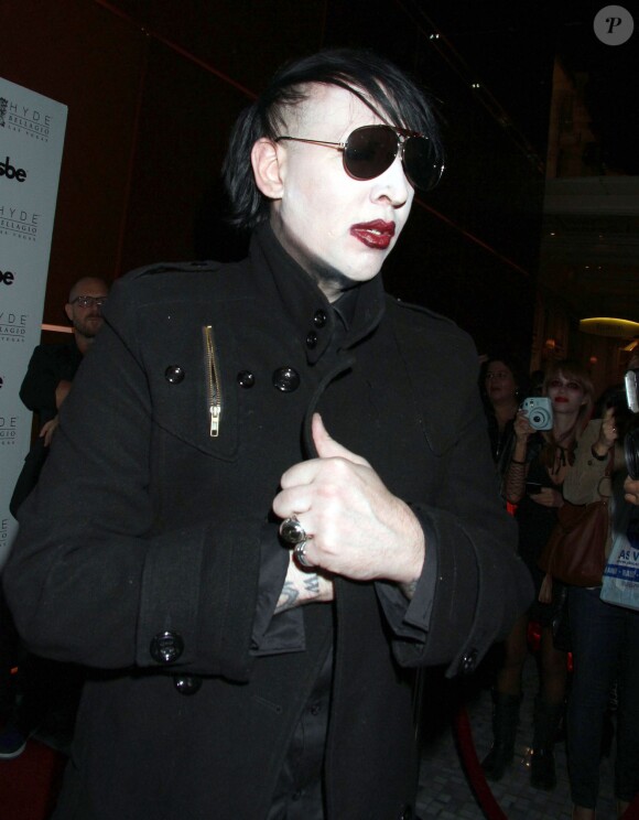 Le rockeur Marilyn Manson à Las Vegas pour fêter Halloween le 29 octobre 2013