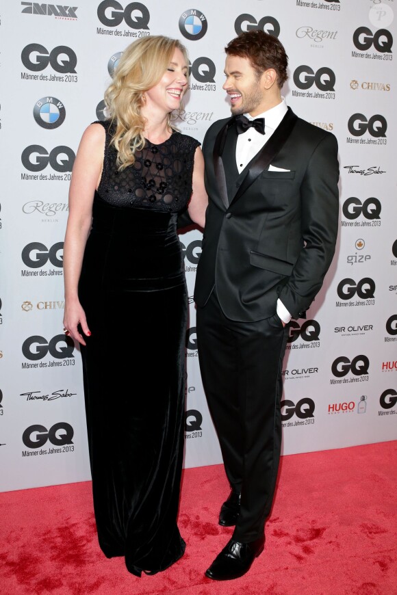 Jette Joop et Kellan Lutz au gala "GQ Men of the Year Awards" à Berlin, le 7 novembre 2013.