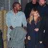 Kanye West, Kim Kardashian et leur fille North West à Hollywood, le 9 octobre 2013.