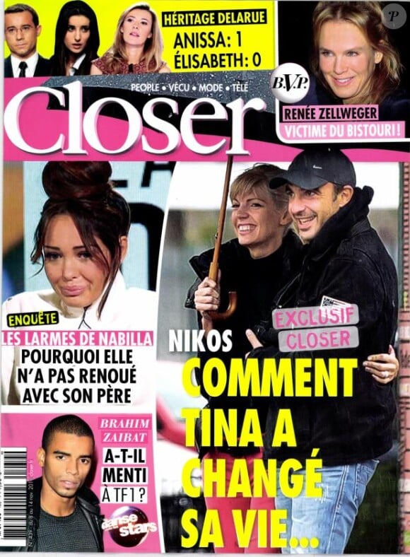 Couverture du magazine Closer n°439. En kiosques le vendredi 8 novembre 2013.
