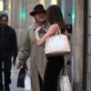 Exclusif - Peter Brant et sa femme top model Stephanie Seymour quittent une boutique Agent provocateur à Milan. Le 22 octobre 2013.